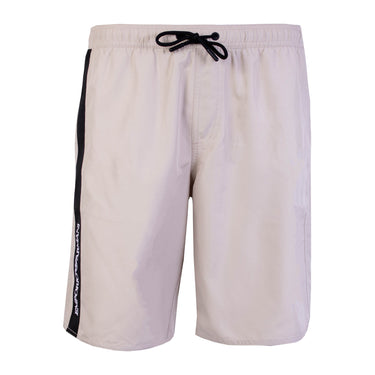 Chic Beige Drawstring Swim Shorts